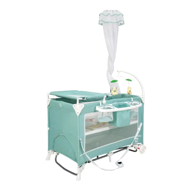 Kid's Play Yard Eco Friendly Baby Playpen Baby Bed with Mosquito Net, Wholesale - 图片 2