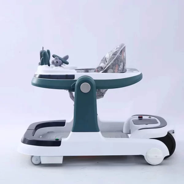 Multifunctional Electric Baby Walker – Bluetooth Remote, Music & Lights - 图片 3