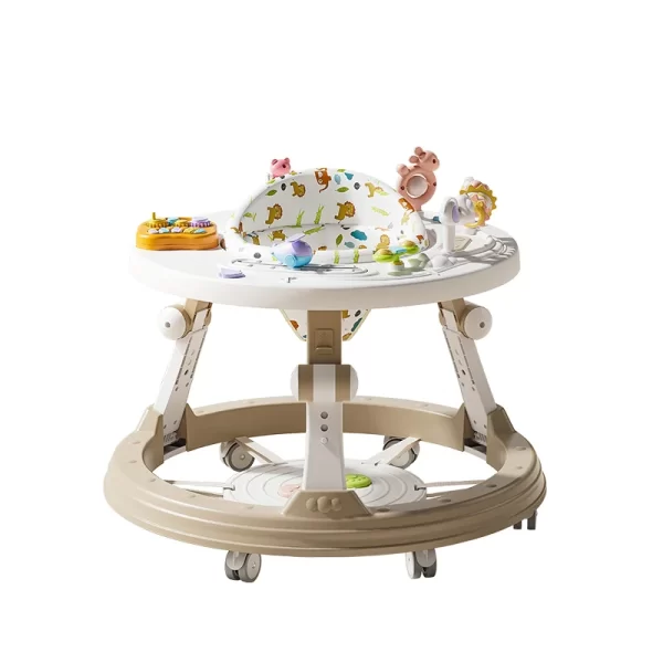 360° Rotating Baby Walker with Music Panel & Convertible Toy Table - 图片 4