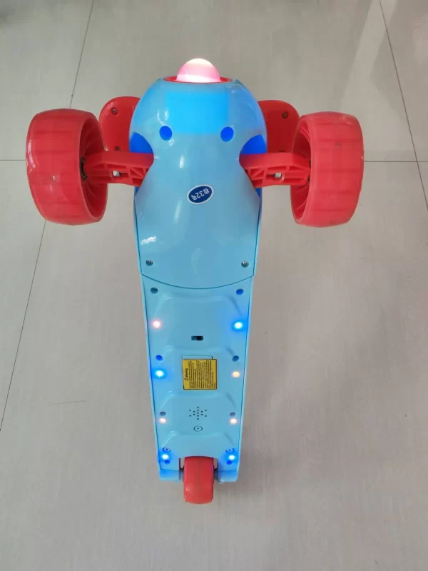 4-Height Adjustable Kids Scooter with LED Light-Up Wheels & Music, Wholesale - 图片 5