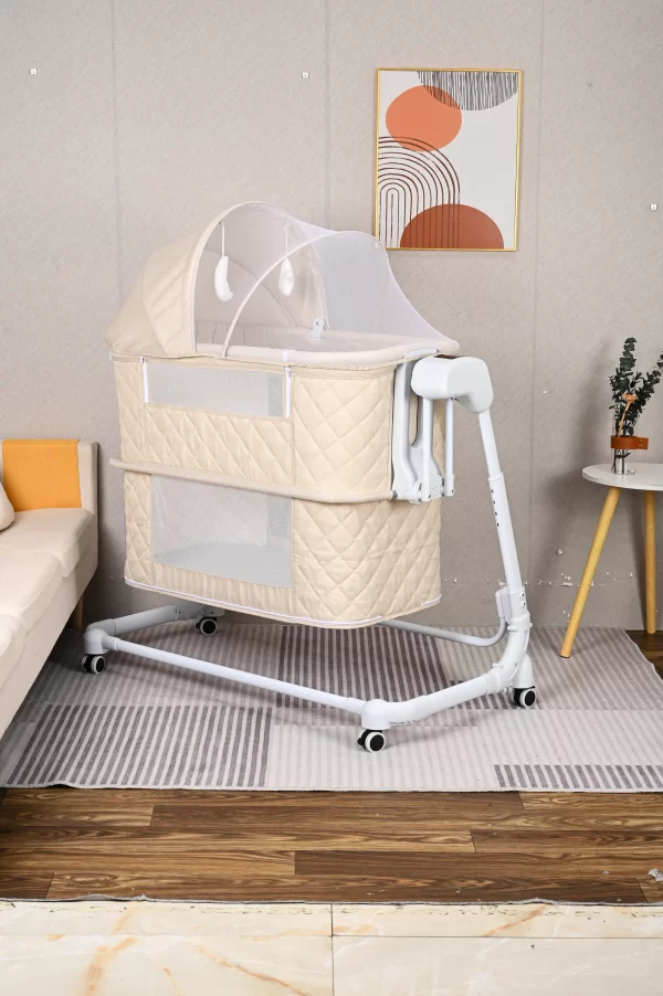 Modern Baby Crib with Detachable Mosquito Net