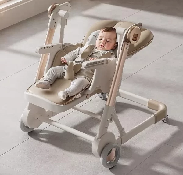 Foldable Adjustable Baby Highchair Portable Non-Slip Base Comfort Seat, Wholesale - 图片 2