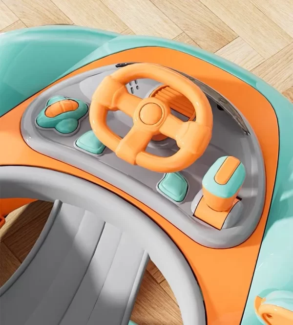 Multifunctional Baby Walker, Adjustable with Detachable Canopy & Push Handle - 图片 3