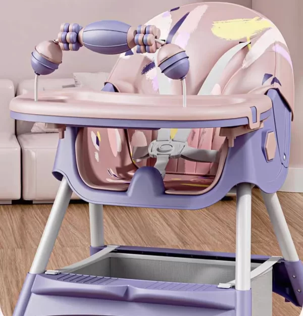 Multifunctional Baby High Chair with Adjustable Height, Wholesale - 图片 3