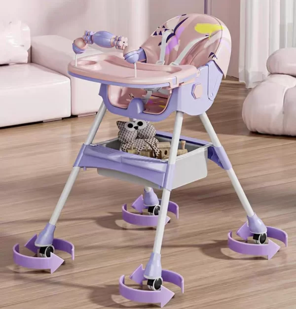 Multifunctional Baby High Chair with Adjustable Height, Wholesale - 图片 5