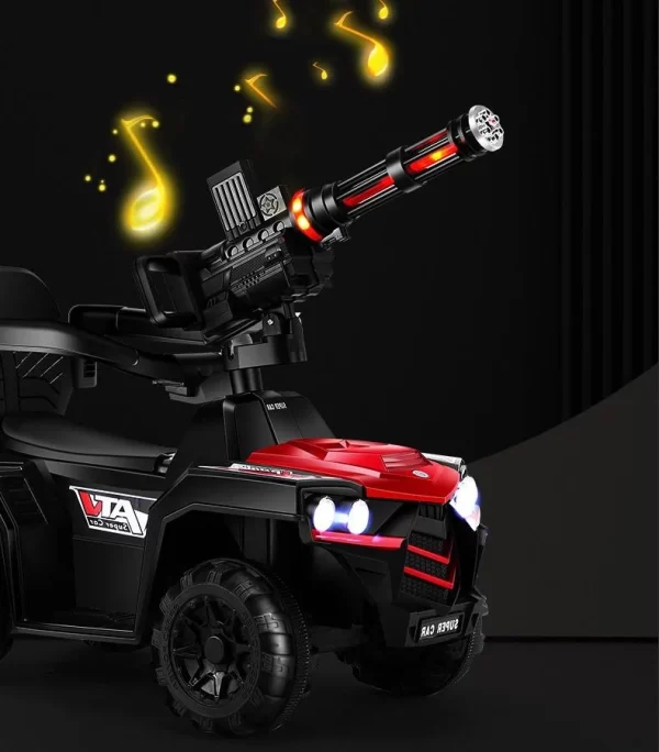 Kids' Electric Ride-On Car – 2-in-1 Motor & Glide Mode, Rotating Gatling Steering, Remote Control - 图片 3