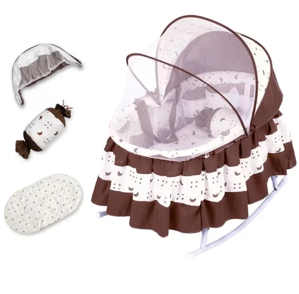 Baby Cradle Swing Foldable Infant Rocking Bed Baby Cradle Crib for Newborn, Wholesale - 图片 3
