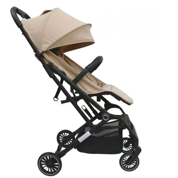 Luxury Baby Stroller One-Hand Fold Lightweight Folding Pram Fits in Airplane Cabin for Toddlers, Wholesale - 图片 4
