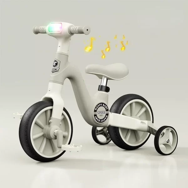 2 in 1 Kids Balance Bikes Convertible Tricycle with Adjustable Seat and Removable Pedal for Distributor - 图片 9