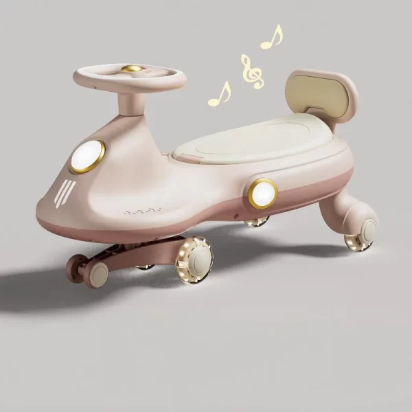 Baby Wiggle Car Swing Car with LED Flashing Wheels and Music for Kids, Wholesale