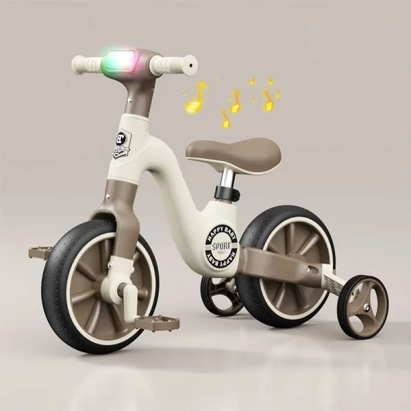 2 in 1 Kids Balance Bikes Convertible Tricycle with Adjustable Seat and Removable Pedal for Distributor - 图片 8