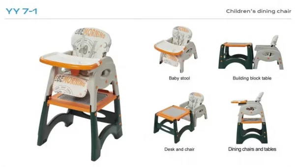 4 in 1 Baby High Chair for Babies and Toddlers Multifunctional Baby Dining Chair for Distributor - 图片 2