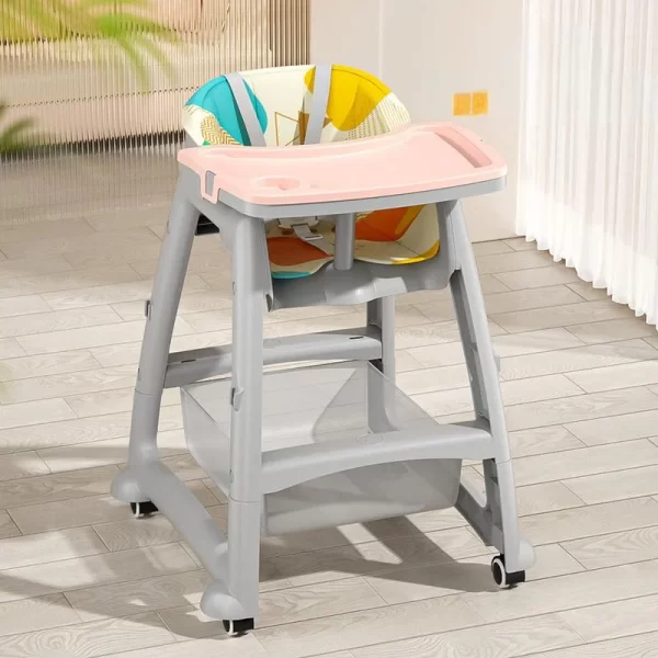 Baby High Chair Dining Chair with Tray & Safety Harness for Infants Children Feeding Chair, Wholesale - 图片 4