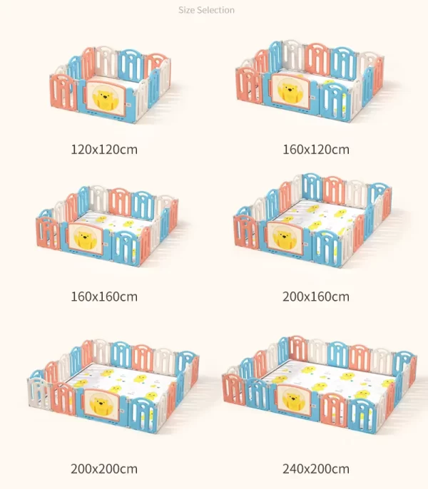 Baby Playpen Folding Safety Play Yard for Children Indoor Plastic Kids Playpen, Wholesale - 图片 6