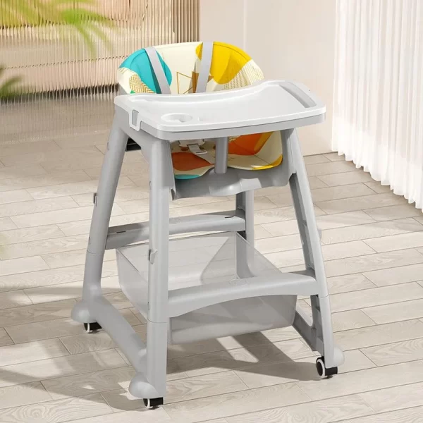 Baby High Chair Dining Chair with Tray & Safety Harness for Infants Children Feeding Chair, Wholesale - 图片 3