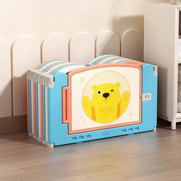 Baby Playpen Folding Safety Play Yard for Children Indoor Plastic Kids Playpen, Wholesale - 图片 3