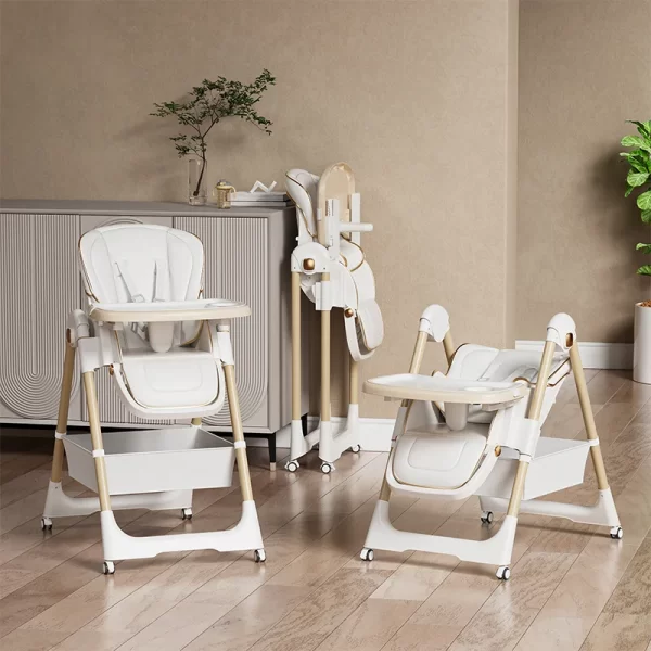 Multi-Functional Baby High Chair Adjustable Foldable Portable Baby Dining Chair, Wholesale