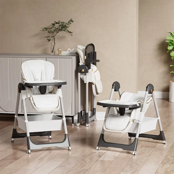 Multi-Functional Baby High Chair Adjustable Foldable Portable Baby Dining Chair, Wholesale - 图片 6
