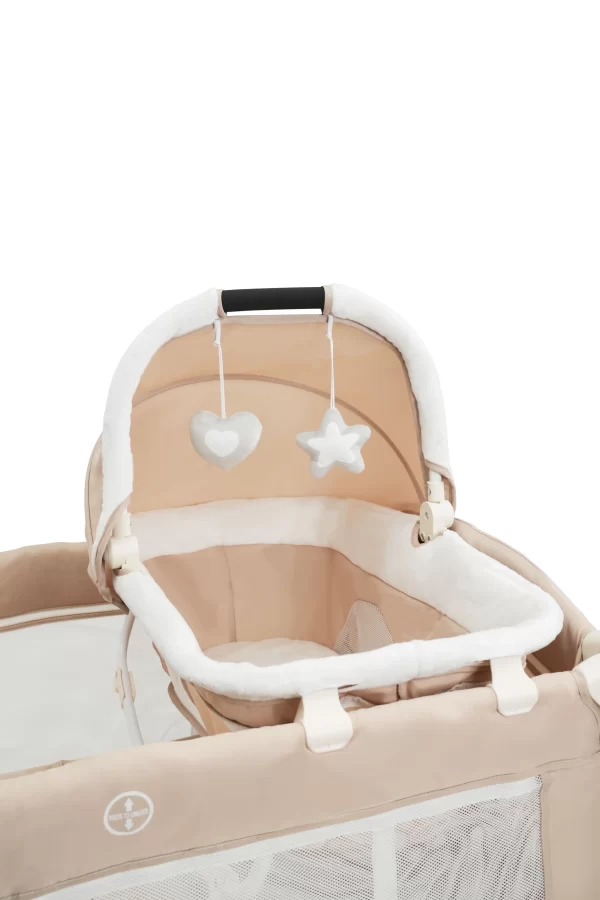 Baby Bassinet Bed Bedside Sleeper MultiFunctional Crib Playard Portable Changing Table Bassinet for Newborn, Wholesale - 图片 10