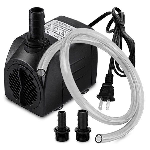 400GPH Submersible Water Pump with 5 ft Tubing, 25W durable fountain water pump for Pond Fountain, Aquariums Fish Tank, Statuary