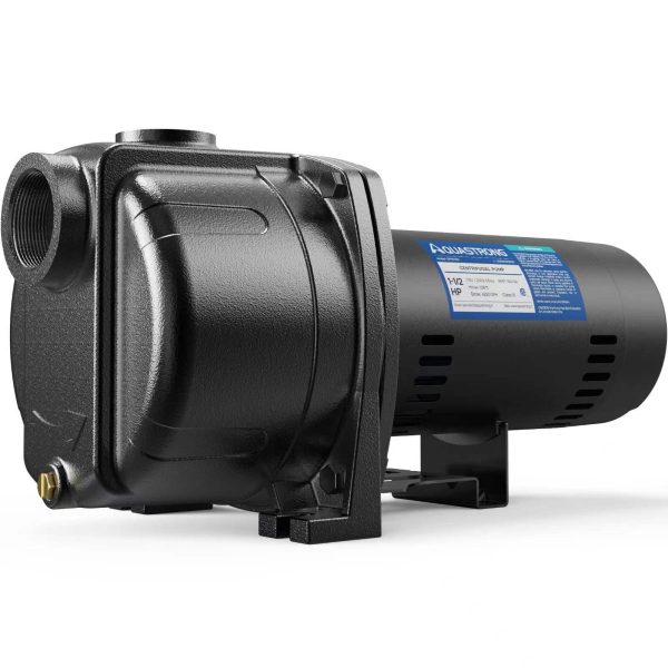 Centrifugal Pump, 4250 GPH, 115/230V, Durable Cast Iron Booster Pump for Lawn Sprinkler, Garden Irrigation
