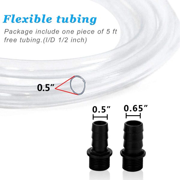 400GPH Submersible Water Pump with 5 ft Tubing, 25W durable fountain water pump for Pond Fountain, Aquariums Fish Tank, Statuary - 图片 2
