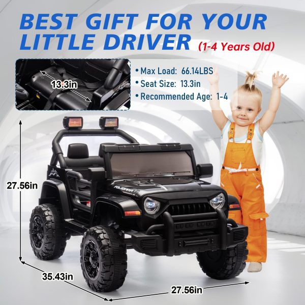 Ride on Truck Car, 12V Kids' Electric Vehicles W/Parents Control, Ride on Toys for Toddlers with Music - 图片 2
