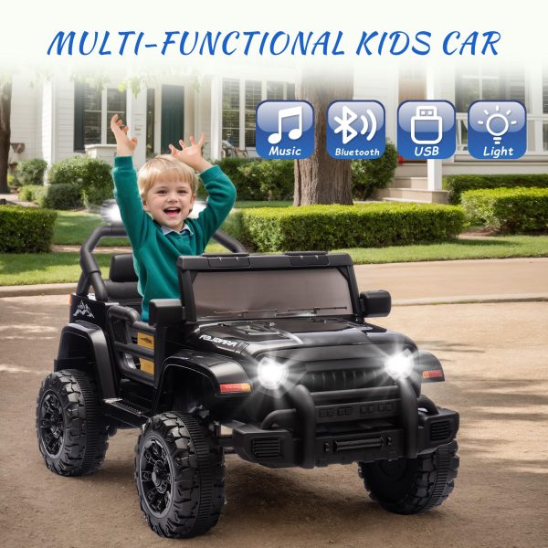 Ride on Truck Car, 12V Kids' Electric Vehicles W/Parents Control, Ride on Toys for Toddlers with Music - 图片 4