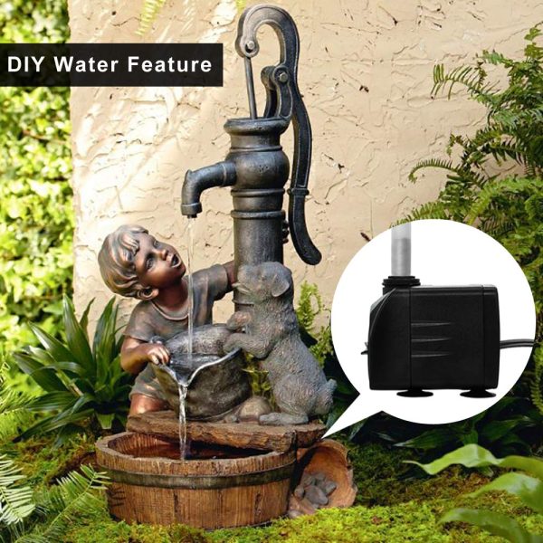400GPH Submersible Water Pump with 5 ft Tubing, 25W durable fountain water pump for Pond Fountain, Aquariums Fish Tank, Statuary - 图片 7