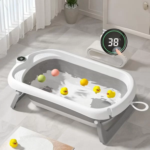 Foldable Baby Bathtub – Portable & Space-Saving Infant Bath Tub for Newborns & Toddlers, Wholesale - 图片 3