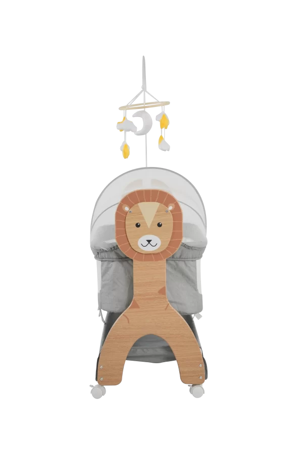 Baby Electric Rocking Bassinets Bed for Newborn with Night Light Storage Basket for Distributor - 图片 4