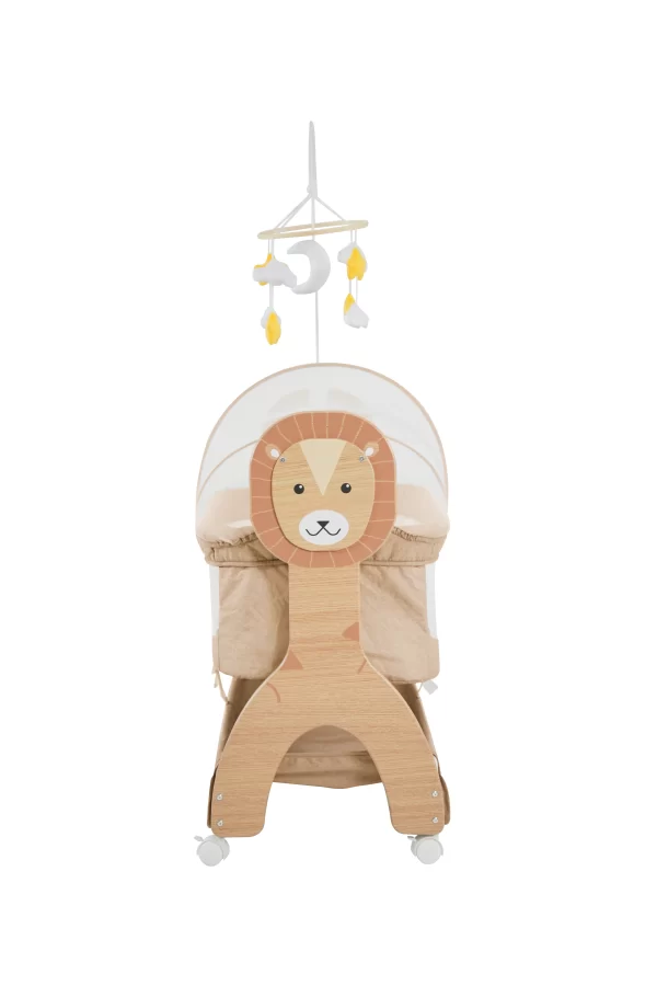 Baby Electric Rocking Bassinets Bed for Newborn with Night Light Storage Basket for Distributor - 图片 3
