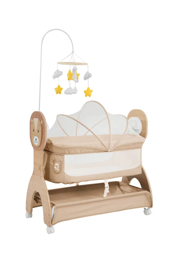 Baby Electric Rocking Bassinets Bed for Newborn with Night Light Storage Basket for Distributor
