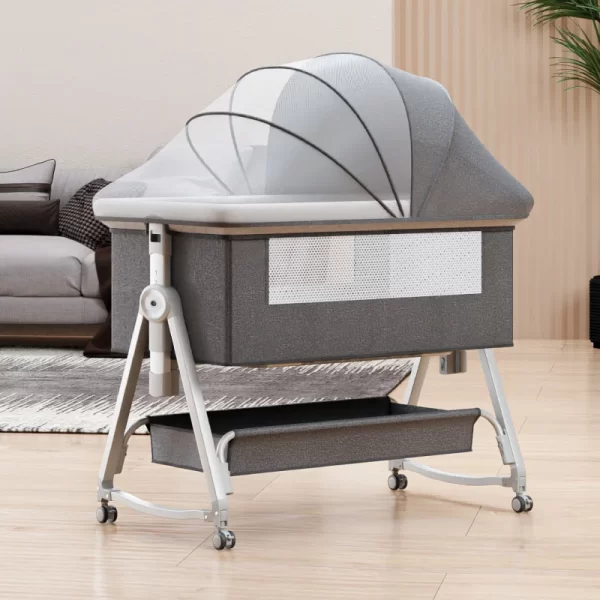 Convertible Baby Crib Baby Bed with Rocking Function 6-Level Adjustable Height, Wholesale