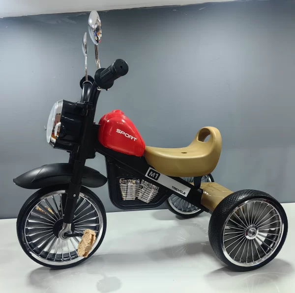 Kids Tricycle with LED Lights and Music High-Carbon Steel Safe and Fun Toddler Bike, Wholesale