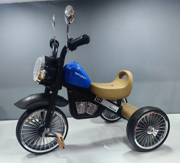 Kids Tricycle with LED Lights and Music High-Carbon Steel Safe and Fun Toddler Bike, Wholesale - 图片 3