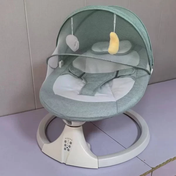 Premium Baby Electric Rocking Chair 5-Speed Swing with Music Remote Control, Wholesale - 图片 3