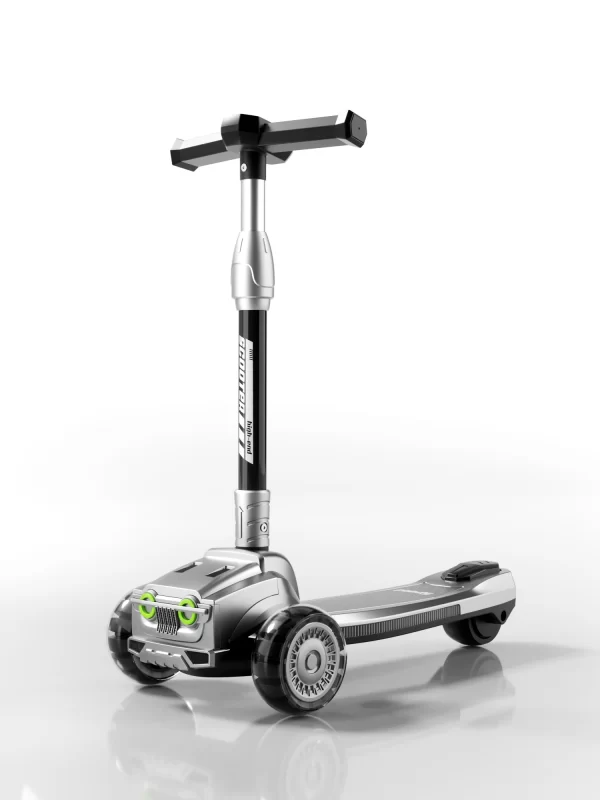 Kids Scooter with LED Lights and Music Extra-Wide PU Wheels Adjustable Height and Foldable for Distributor