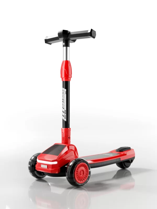 Kids Scooter with LED Lights and Music Extra-Wide PU Wheels Adjustable Height and Foldable for Distributor - 图片 10