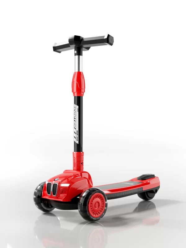 Kids Scooter with LED Lights and Music Extra-Wide PU Wheels Adjustable Height and Foldable for Distributor - 图片 8