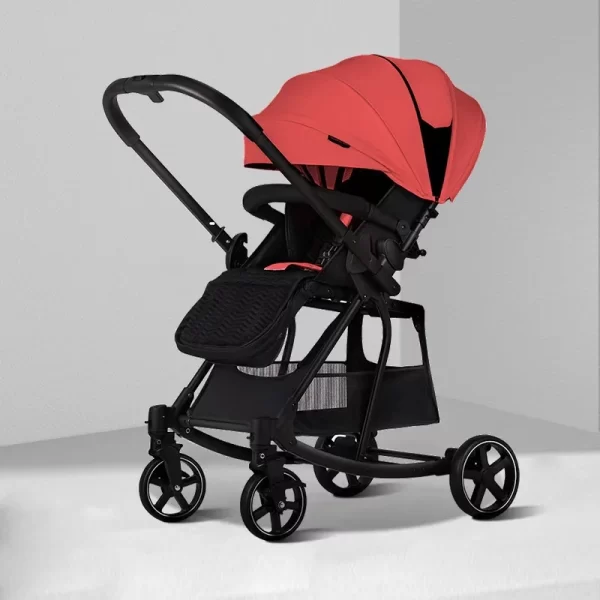 Foldable 2-in-1 Baby Stroller Convertible Rocking Horse Mode Reversible Handle for Distributor