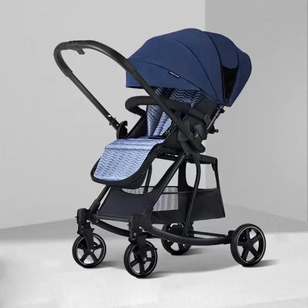 Foldable 2-in-1 Baby Stroller Convertible Rocking Horse Mode Reversible Handle for Distributor - 图片 4