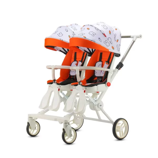 Lightweight Double Stroller Side by Side for Infant Toddler Twin Stroller for Distributor - 图片 4