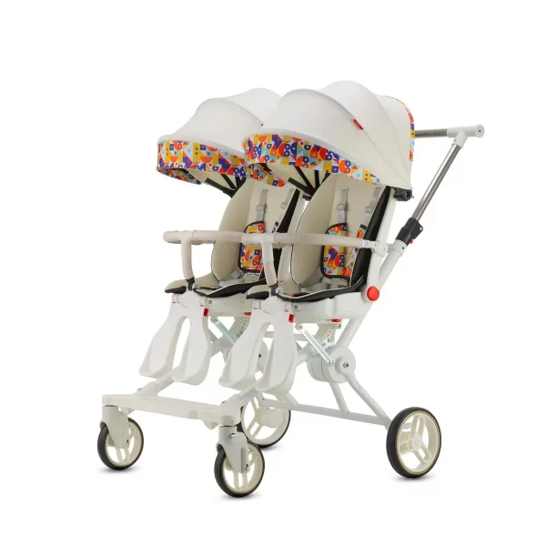Lightweight Double Stroller Side by Side for Infant Toddler Twin Stroller for Distributor - 图片 2