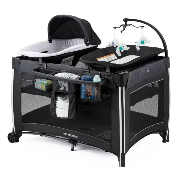 Portable Playpen Crib Foldable Game Bed Playard for Baby and Toddler Changing Table for Newborn, Wholesale