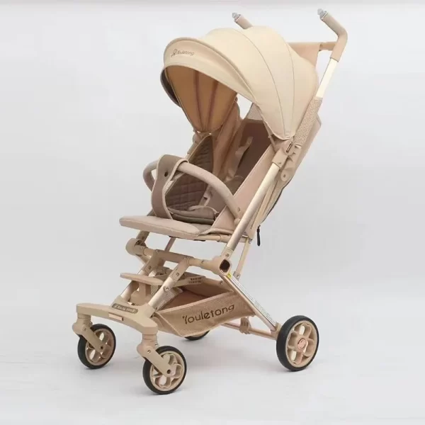 One-Second Fold Baby Stroller Dual Handlebar Aluminum Frame for Distributor