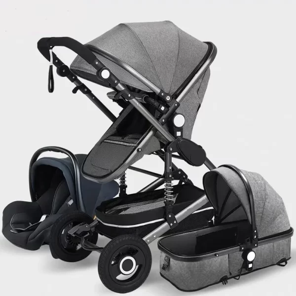 3 in 1 Baby Stroller Lightweight Premium Aluminum Frame Luxury Baby Pram Baby Strollers for Travel, Wholesale - 图片 5