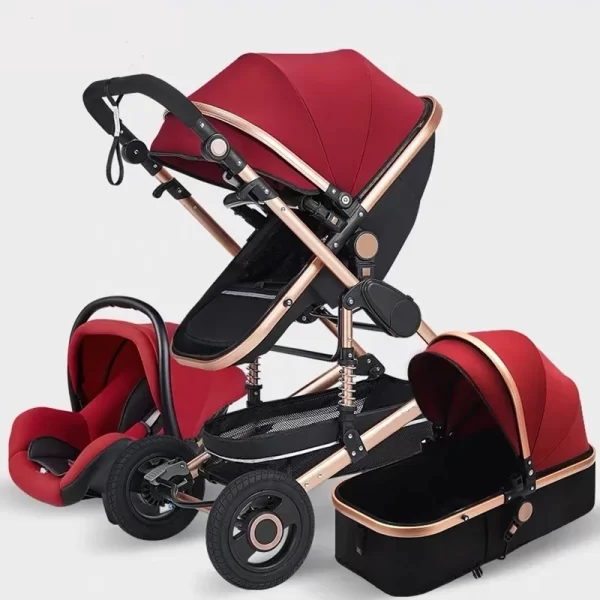 3 in 1 Baby Stroller Lightweight Premium Aluminum Frame Luxury Baby Pram Baby Strollers for Travel, Wholesale