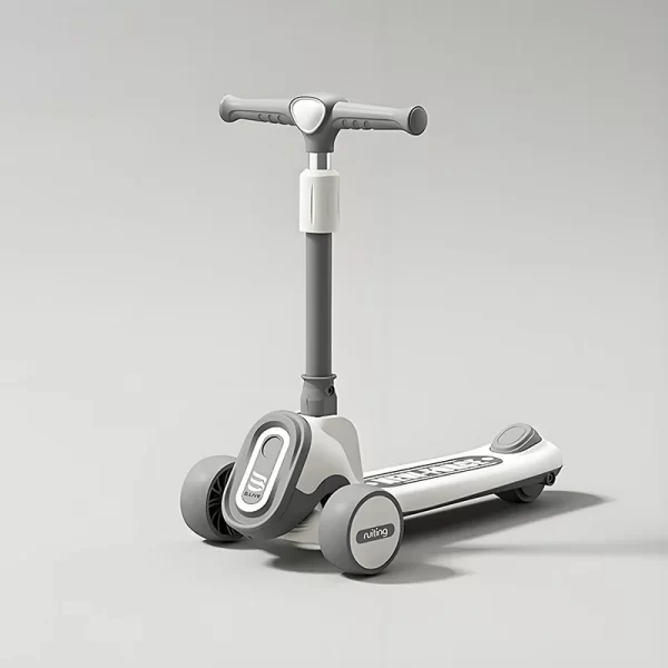 Kids' Scooter - Adjustable Handlebar, LED Light & Music, Wide Flash Wheels, Wholesale - 图片 2