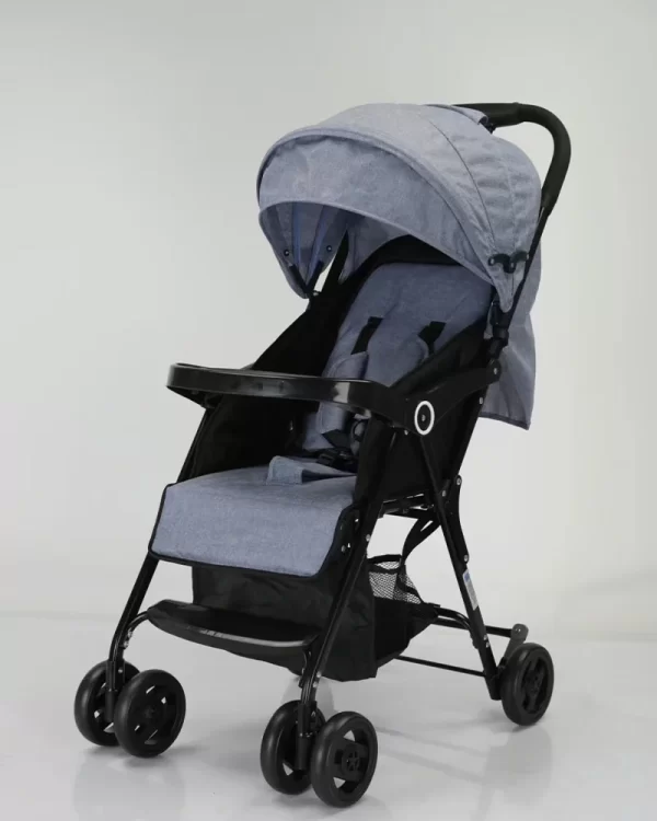 Single Hand Foldable Baby Stroller Adjustable Folding Pram for Toddlers Lightweight, Wholesale - 图片 2